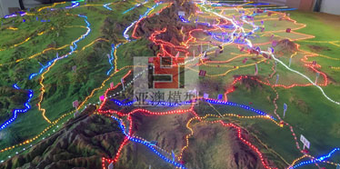 張掖丹霞地質(zhì)博物館---地形地貌沙盤(pán)、大型地貌