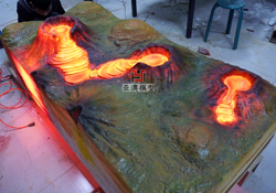 溢流式火山噴發模型