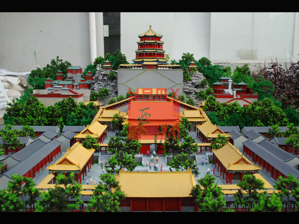 故宮、佛香閣模型