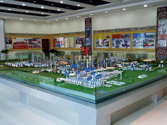 寧東煤制油園區沙盤